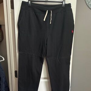 Black Polo Ralph Lauren  men's Sweatpants with Red Logo